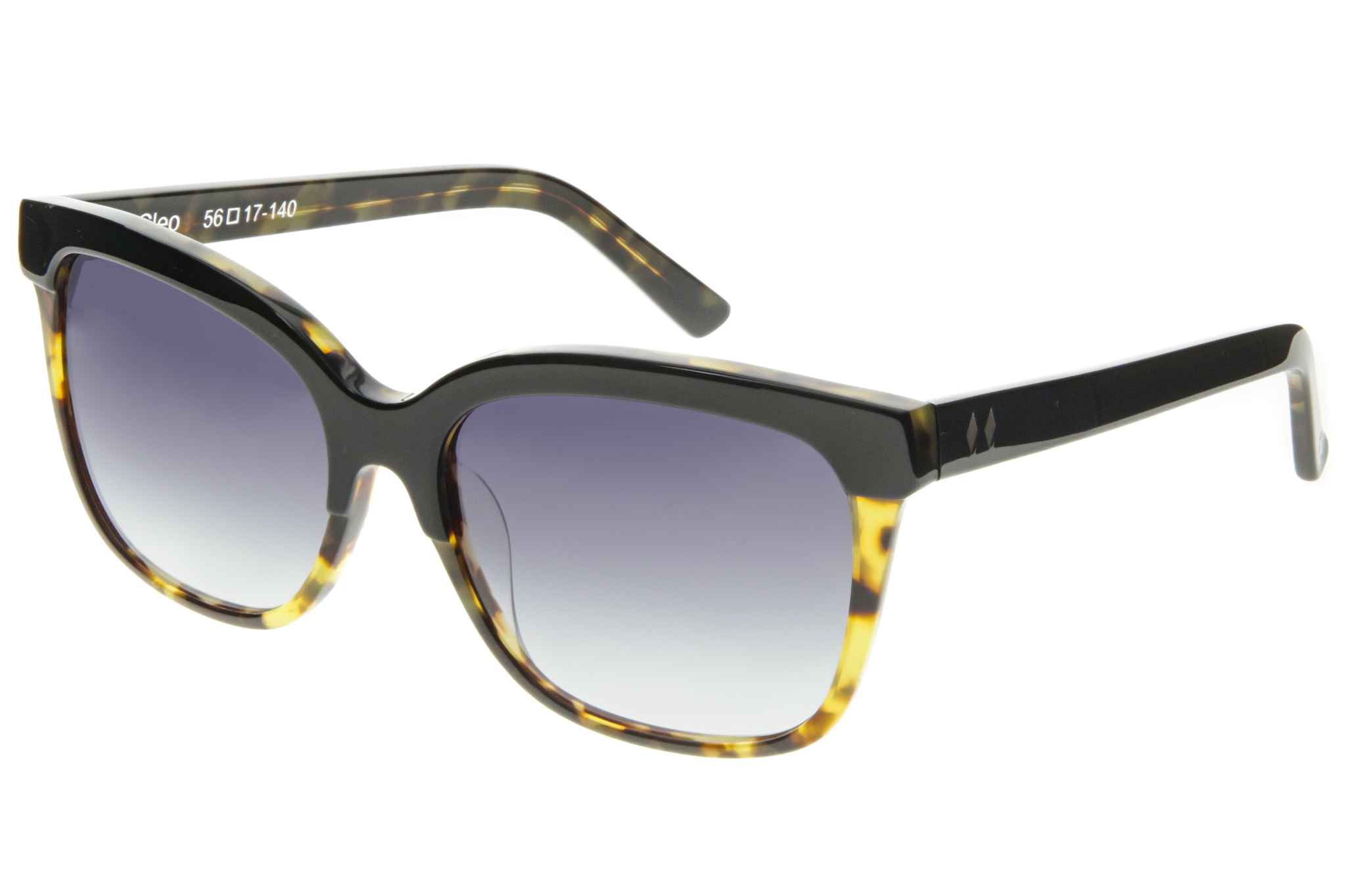 Tres Noir Cleo Black Blonde Tort Angle