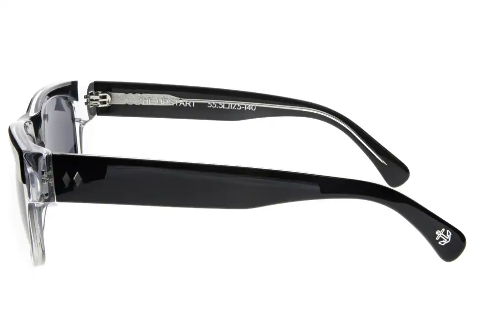 Tres Noir - Upstart - Black Clear, Side View