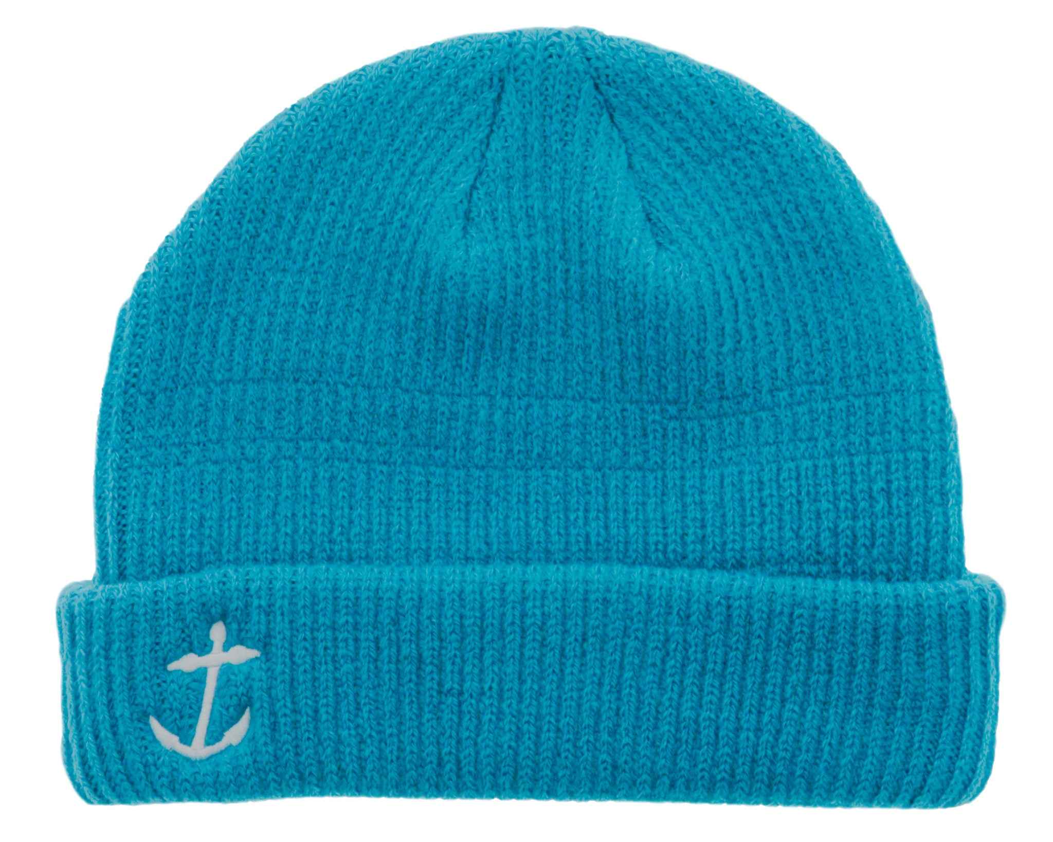 Anchor Beanie Teal - front